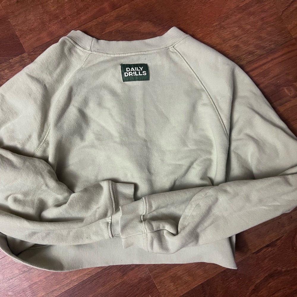 Daily Drills Women's Cream Crewneck Sweater